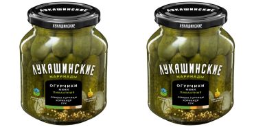 Lukashinskie Cucumbers marinated Savory 340g x2